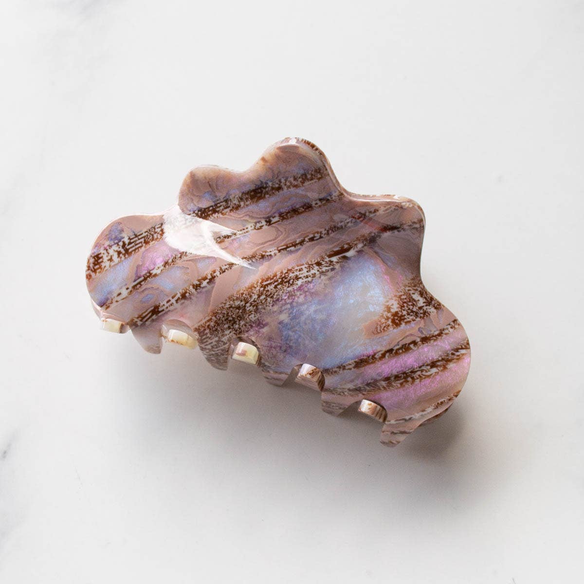 Eco Cloud Hair Claw Clip: Pink Clouds
