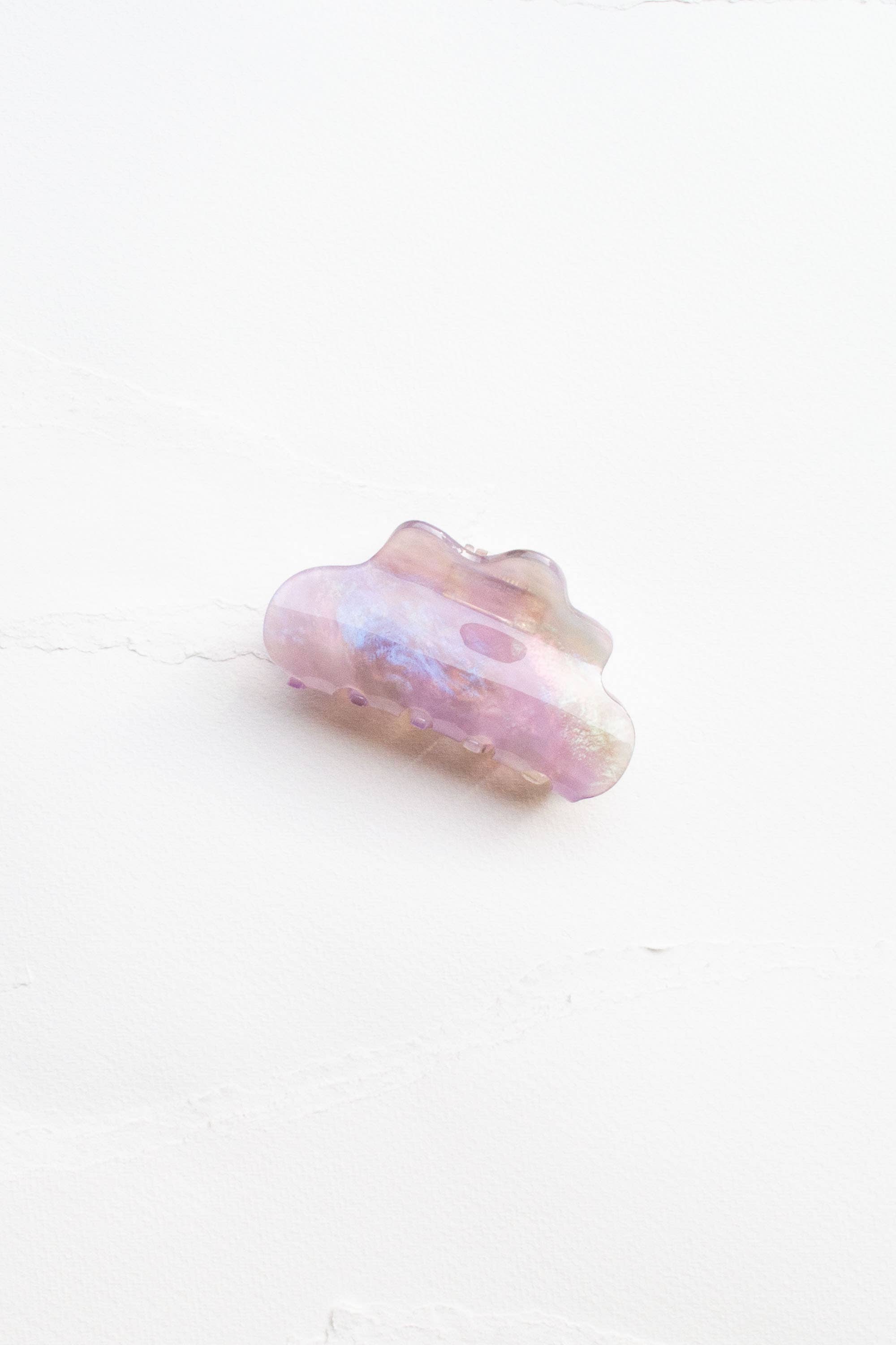 Eco Cloud Hair Claw Clip: Rainbow Cookie