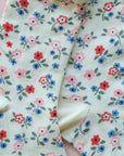 Garden Flower Socks: Ivory