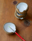 Hybrid Paint Brush Rest and Mixing Dish -Handmade Art Supply
