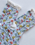 Love Floral Casual Socks: Pink