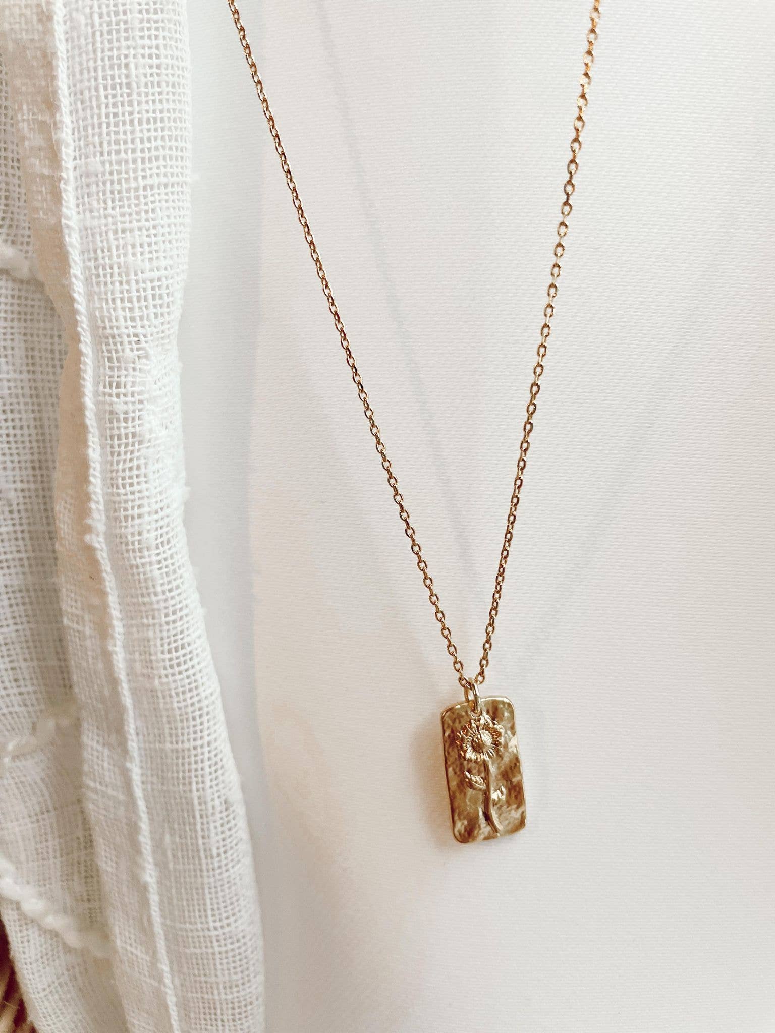Birth Month Flower Necklace