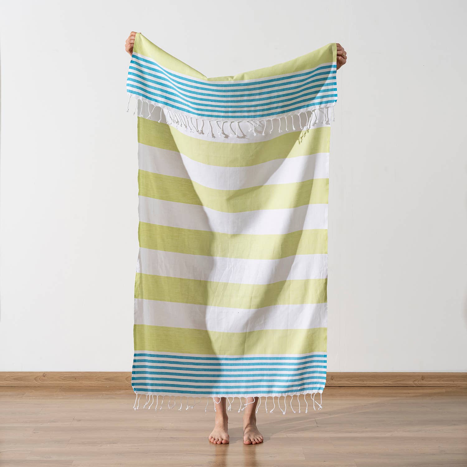 Light Weight 100% Cotton Beach Towels - Orange/Pink