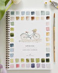 Spring watercolor workbook