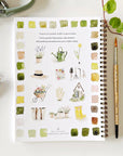 Garden watercolor workbook