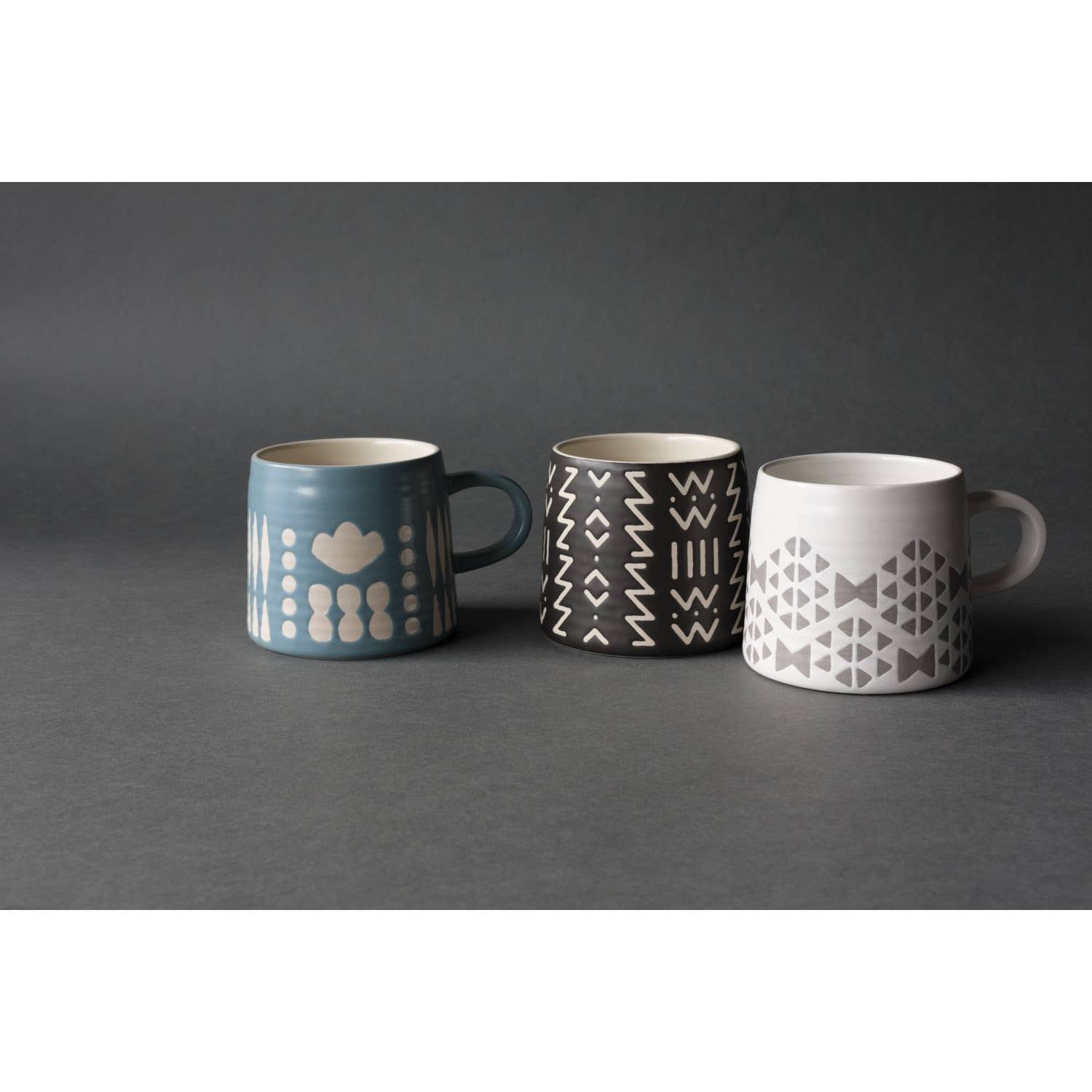 Danica Studio Collage Imprint Stoneware Mugs - 12 oz