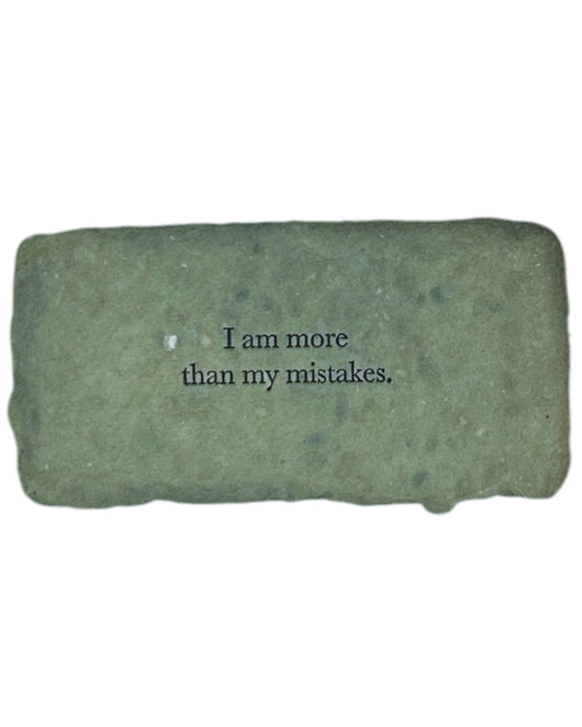 I am more than my mistakes affirmation card