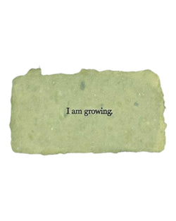 I am growing affirmation card