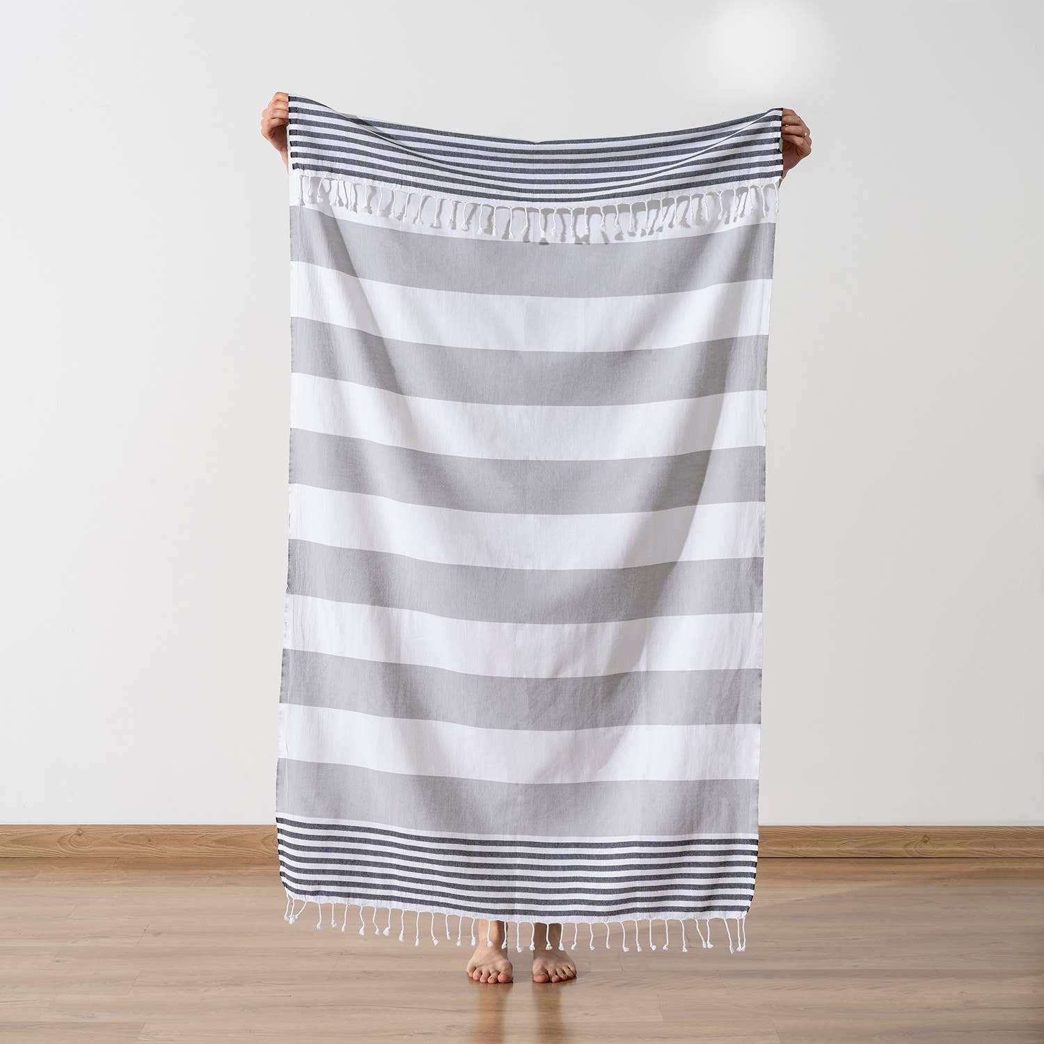 Light Weight 100% Cotton Beach Towels - Orange/Pink