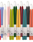Beeswax Taper Candles – Dripless & Handmade in USA: Sky Blue / 8"
