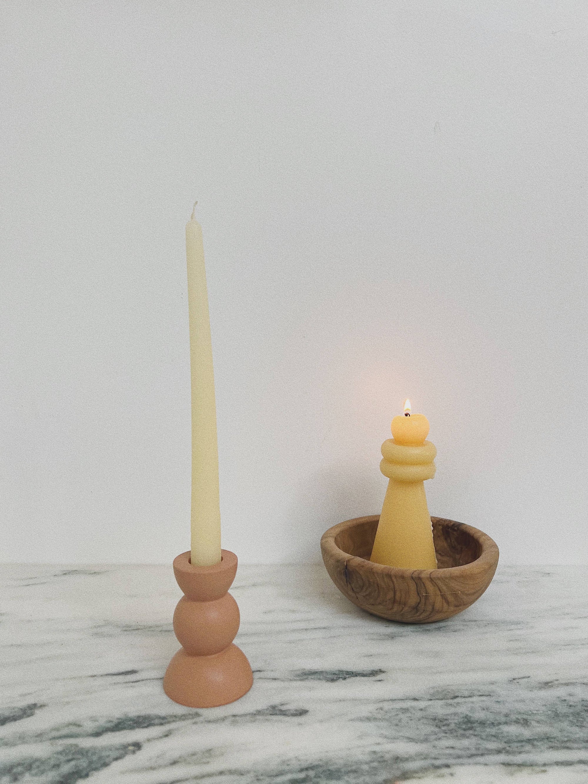 Bauble candle holder no. 1: Blush