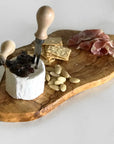 Italian Olivewood Charcuterie and Cheese Paddle Board: Small (9-11'')