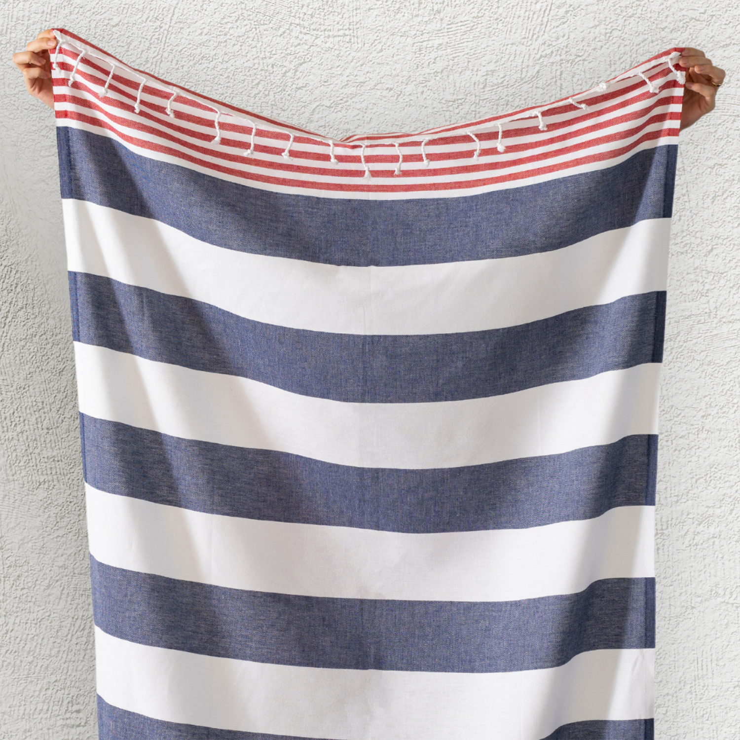 Light Weight 100% Cotton Beach Towels - Orange/Pink
