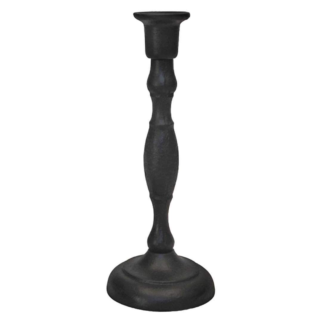 Cast Iron Handmade Taper Candle Holders - 7"