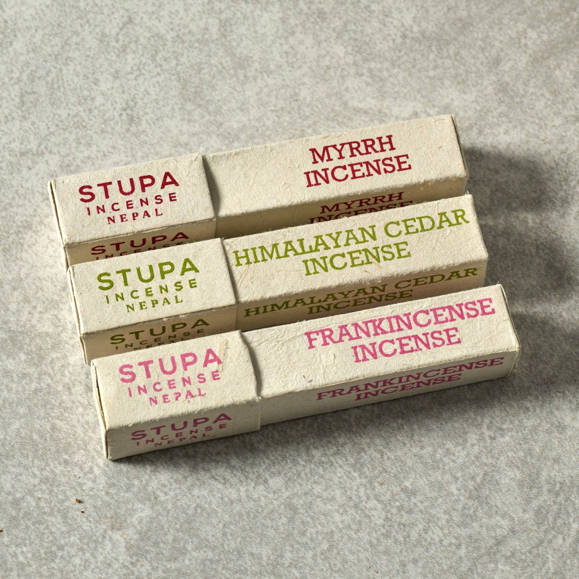 Myrrh Incense Sticks &amp; Holder - Set of 15