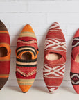 Moroccan Kilim Slippers: Large