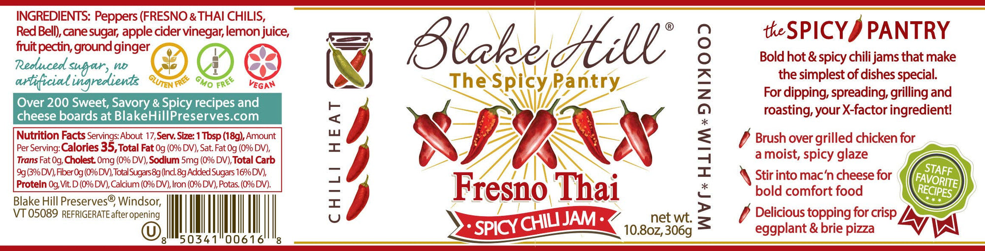 Fresno &amp; Thai Spicy Chili Jam