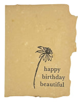 happy birthday beautiful flower card