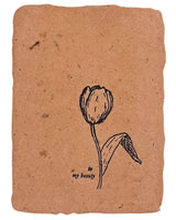 to my beauty tulip note card