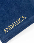 Suede Journal W/ Organic Cotton Paper Large: Dark Blue
