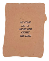 oh come let us adore him petite holiday note card