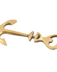 1 Piece Brass Bottle Openers for Kitchen Utensils Gold: Gold / Brass / Ship Anchor Nautical Design