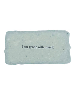 I am gentle with myself affirmation card