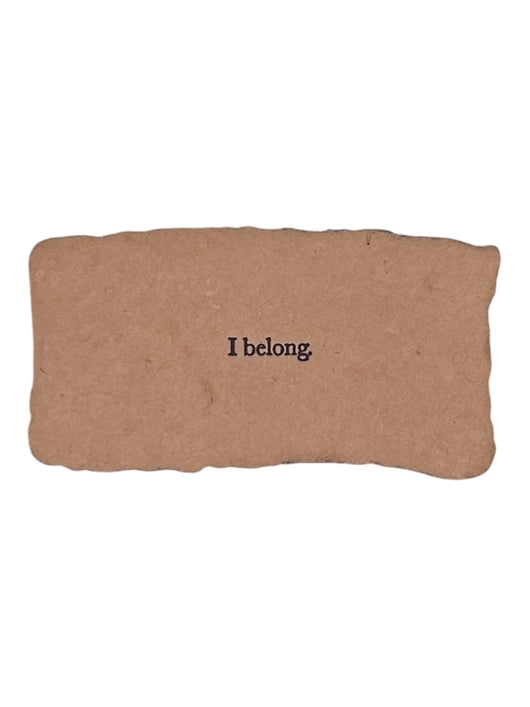 I belong affirmation card