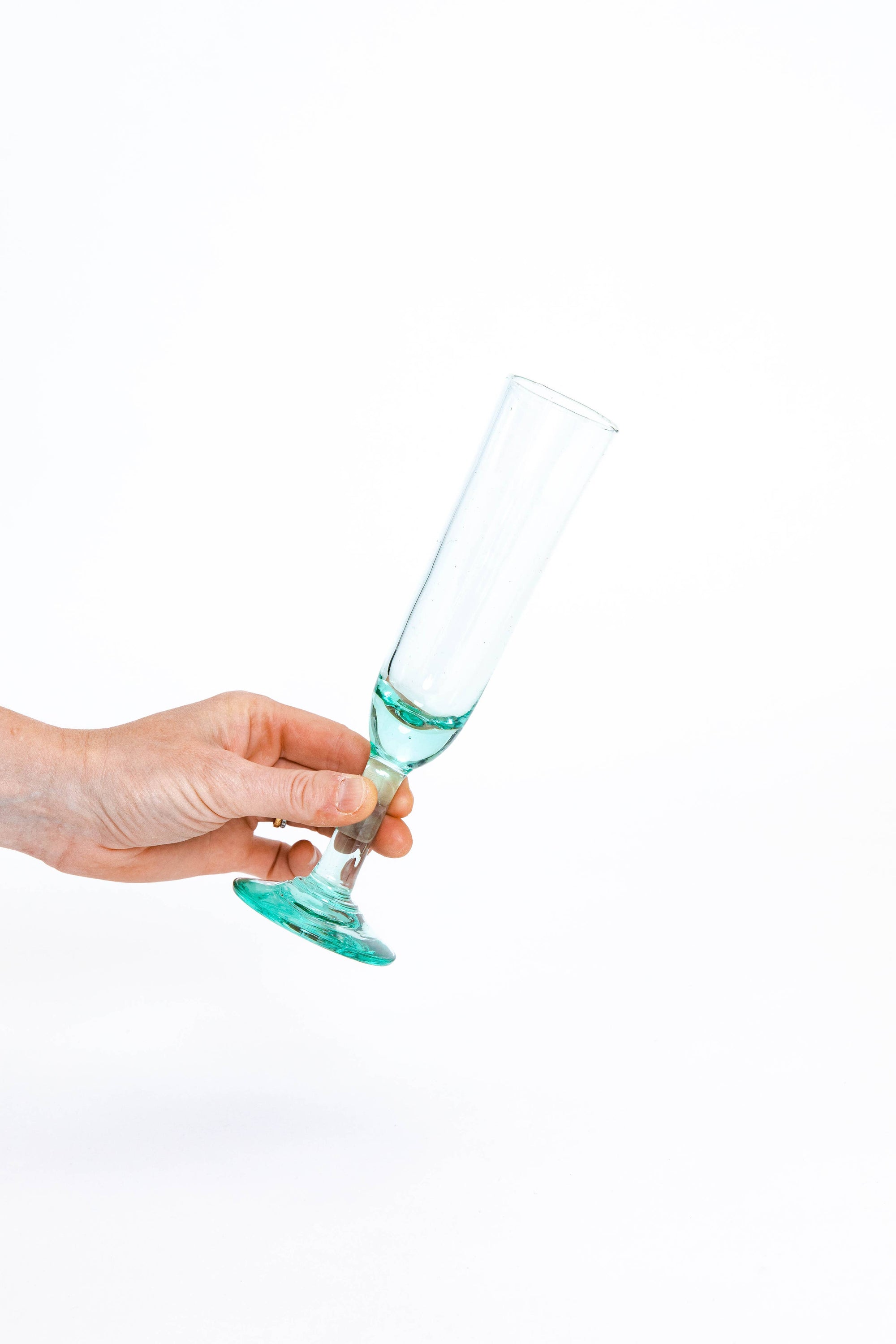 Handblown Champagne Flute Glass