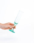 Handblown Champagne Flute Glass