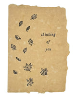 thinking of you falling leaves card