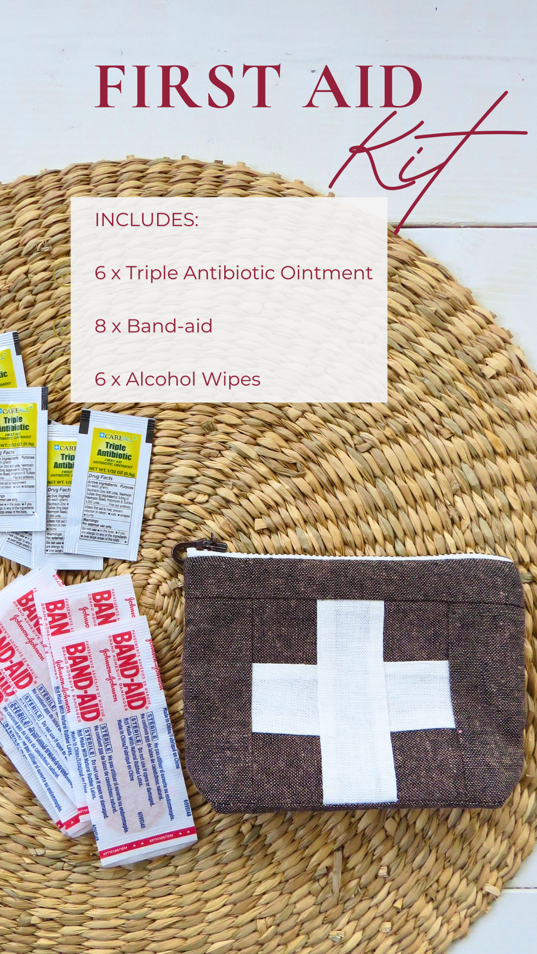 Handmade Mini First Aid Kit – Olive