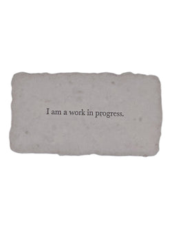 I am a work in progress affirmation card