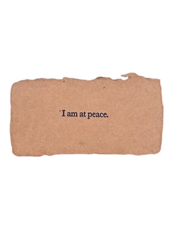 I am at peace affirmation card