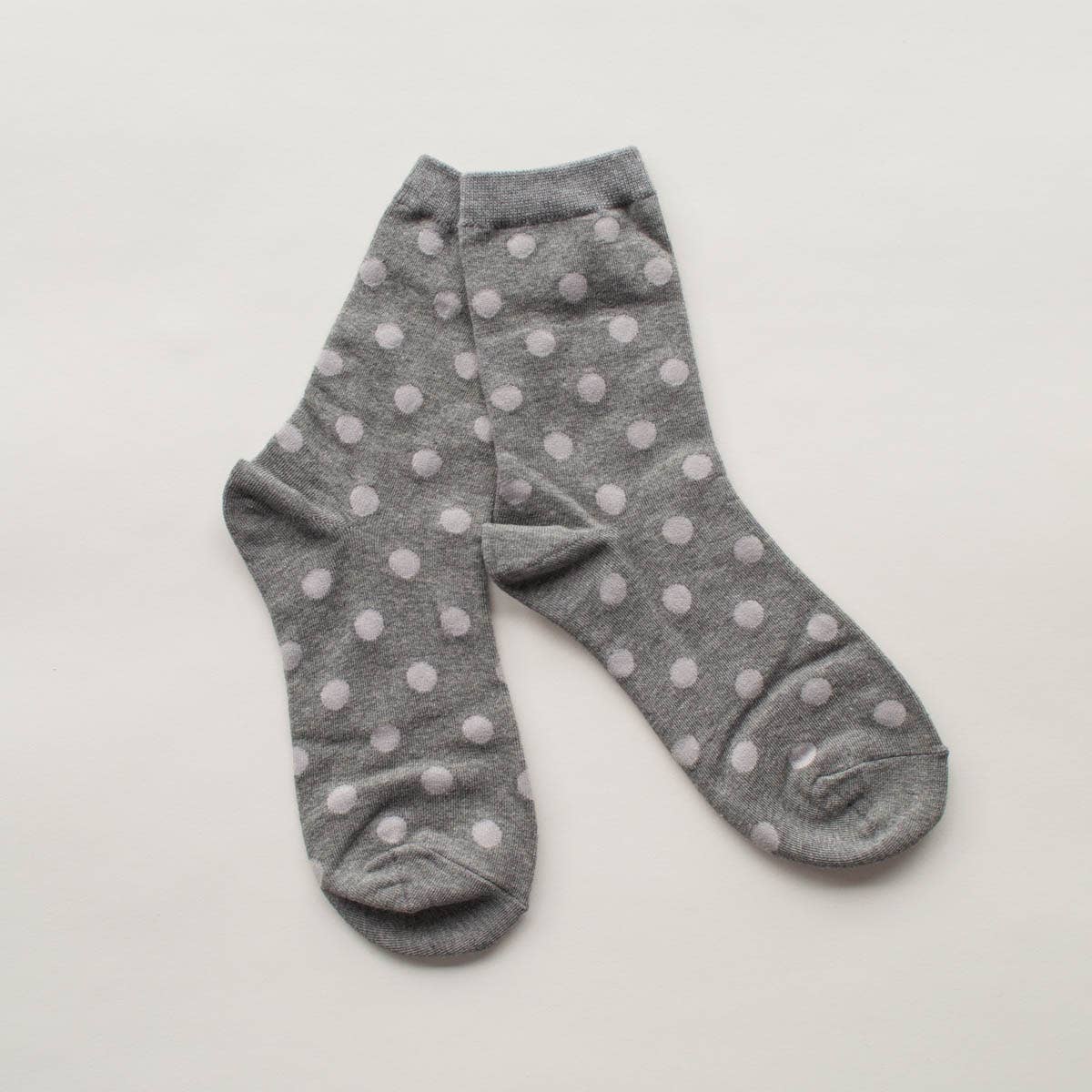 Polka Dots Casual Socks: Mauve