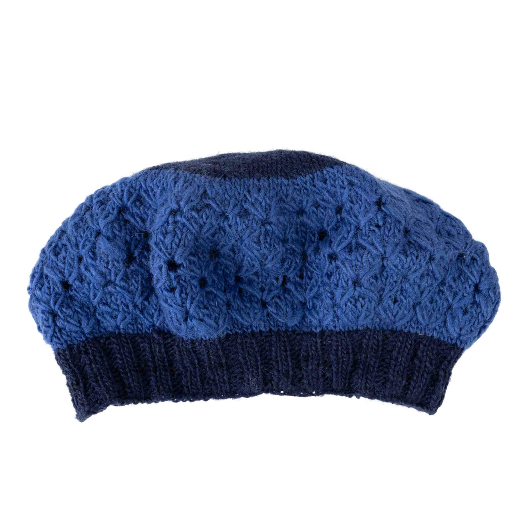 * Blueberry Wool Beret