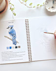 Birds watercolor workbook