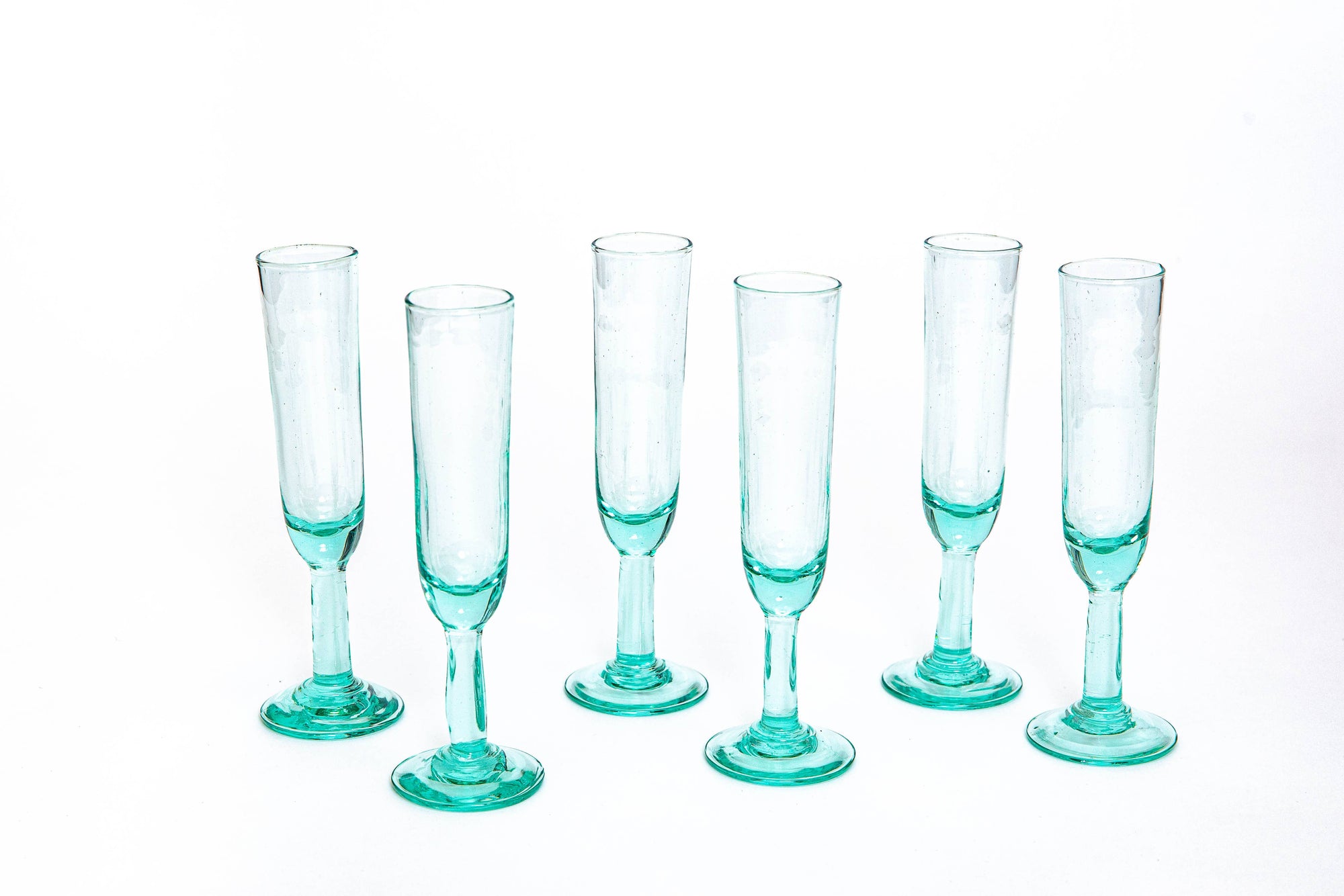 Handblown Champagne Flute Glass