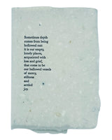 settled joy, original poem card