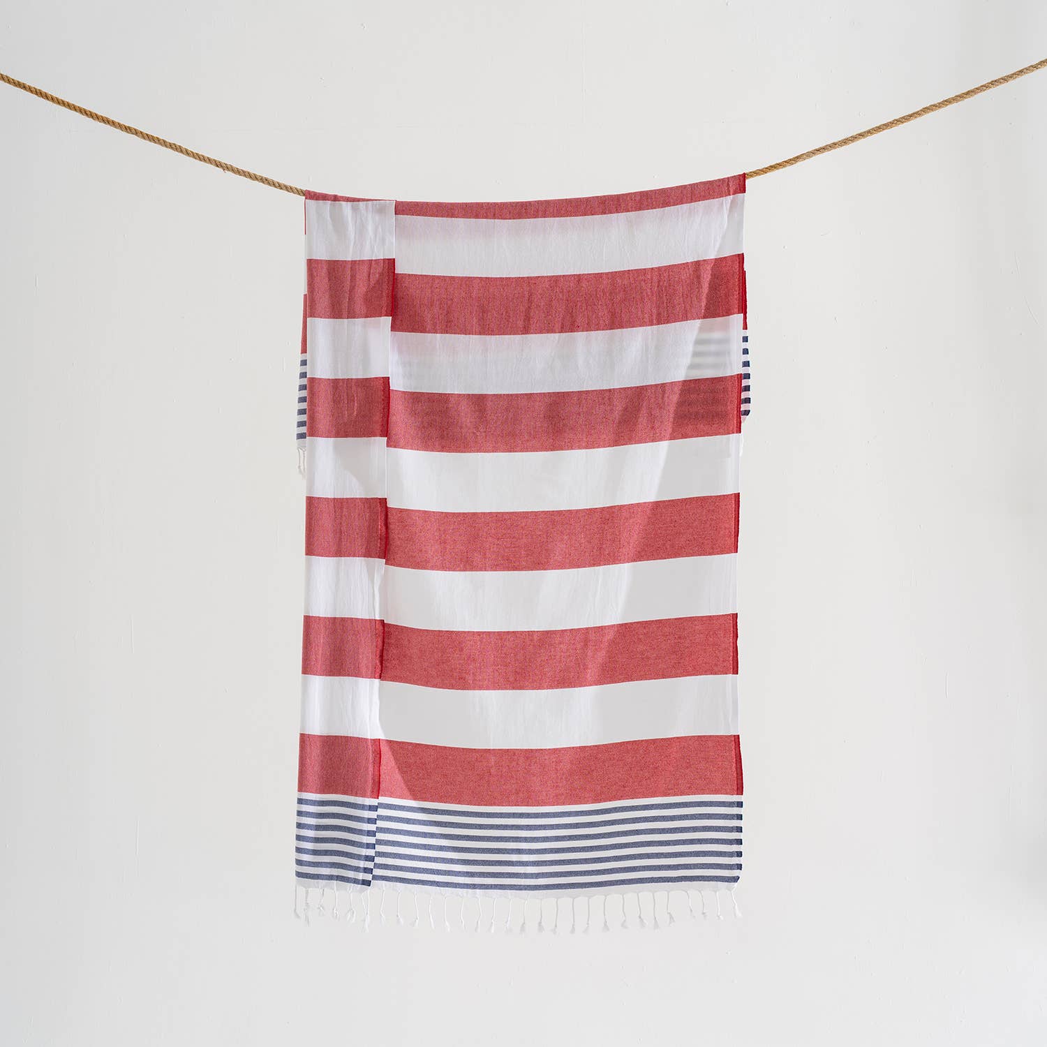 Light Weight 100% Cotton Beach Towels - Orange/Pink