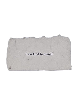 I am kind to myself affirmation card