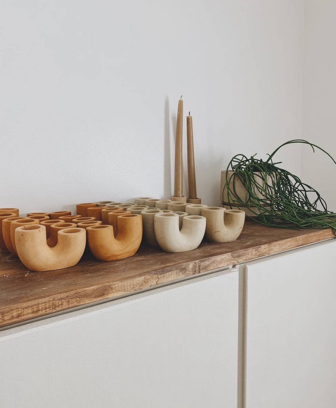 Rising Candle Holder: Golden Rod