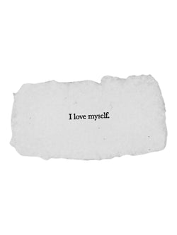 I love myself affirmation card