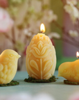 100% Beeswax Bunny Candle