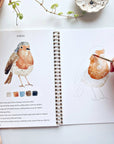 Birds watercolor workbook