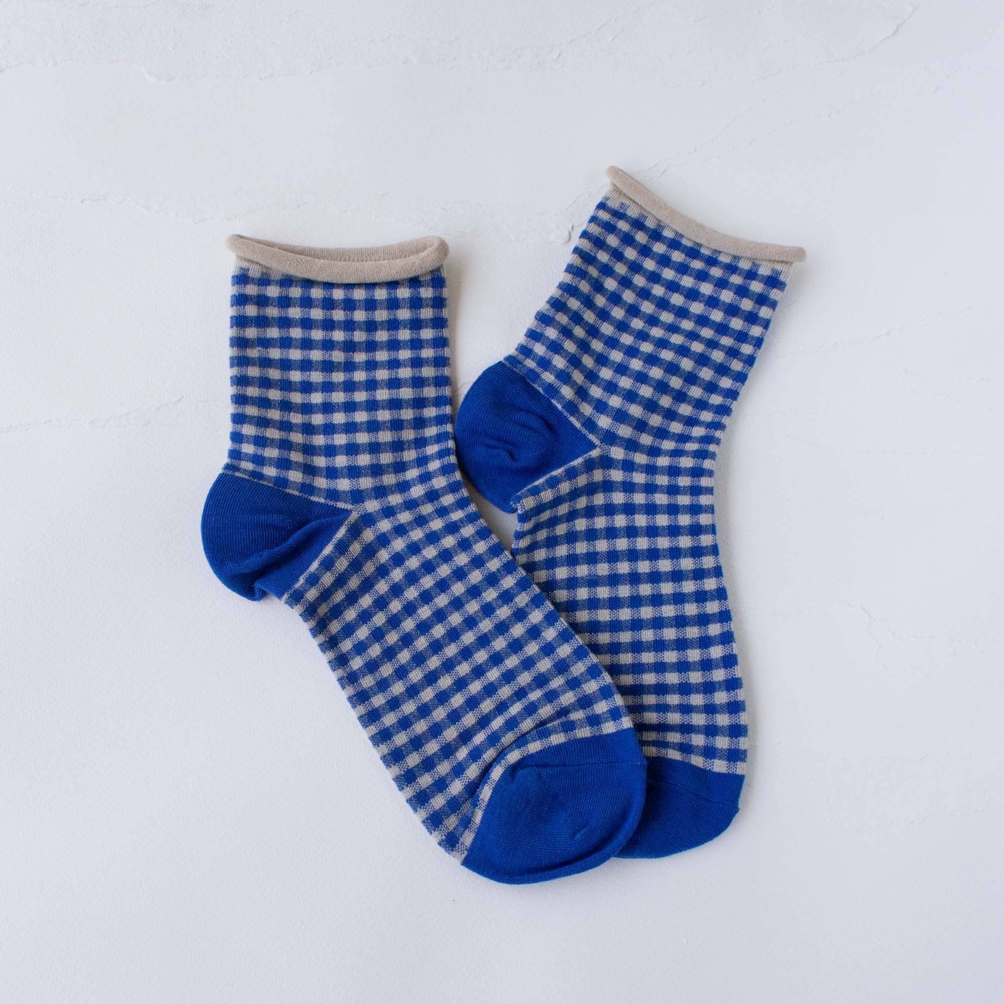 Picnic Mid Crew Socks: Oatmeal Green