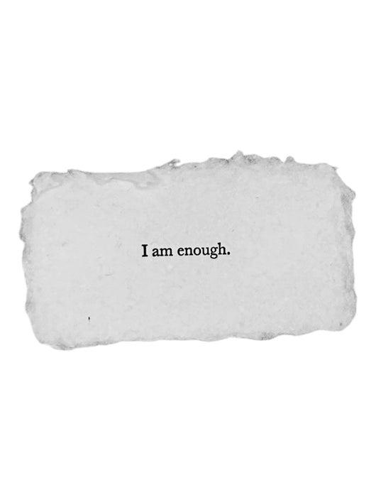 I am enough affirmation card