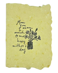 Mom you mean so much to me card