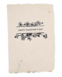 floral frame happy valentine’s day card