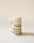 Speckle Grid Mug with Lid